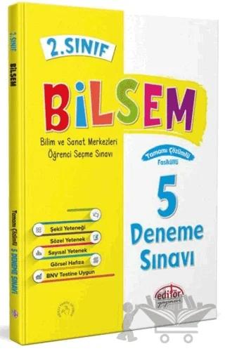 2. Sınıf Bilsem Çözümlü 5 Deneme Sınavı -