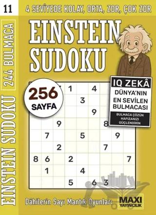 Einstein Sudoku 11 – Bertan Kodamanoğlu – Maxi Yayıncılık kitap kapağı