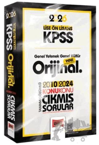 2026 KPSS Lise-Ön Lisans GK-GY Orijinal 2010-2024 Konu Konu Çıkmış Sorular