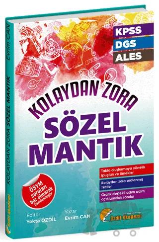 KPSS DGS ALES Sözel Mantık Kolaydan Zora Soru Bankası