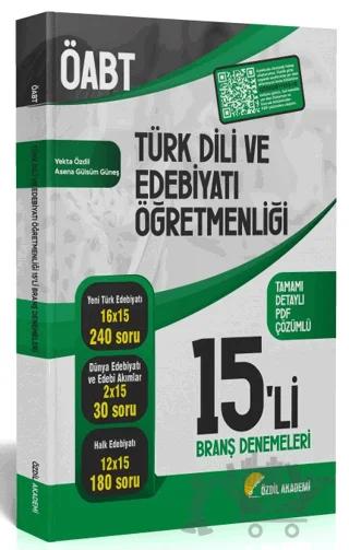 ÖABT Türk Dili ve Edebiyatı 15' li Deneme Çözümlü