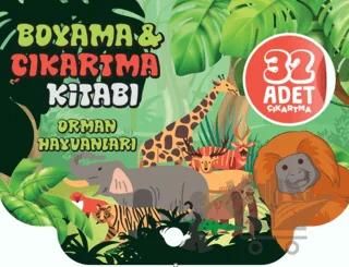 Orman Hayvanları Boyama ve Çıkartma Kitabı