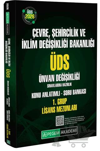 2026 ÜDS Çevre Şehircilik ve İklim Değişikliği Bakanlığı ÜDS Ünvan Değişikliği Sınavlarına Hazırlık Konu Anlatımlı Soru Bankası 1. Grup Lisans Mezunları