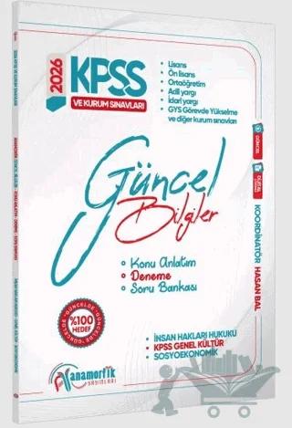 2026 Eylül KPSS Genel Kültür/Kurum Sınavları Güncel Bilgiler Konu Anlatım-Deneme-Soru Bankası