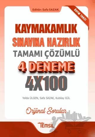 Kaymakamlık Sınavına Hazırlık Tamamı Çözümlü 4 Deneme