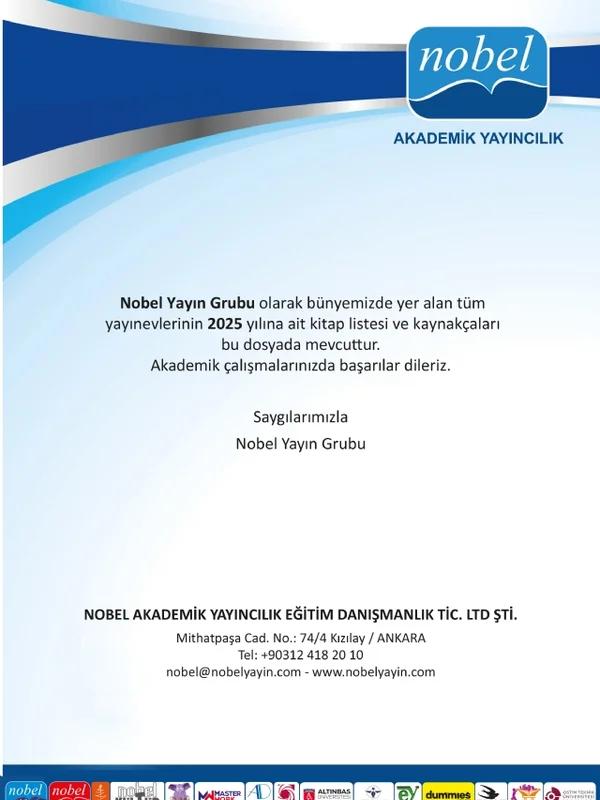 2025 - NOBEL YAYIN GRUBU - AKADEMİK KAYNAKÇA