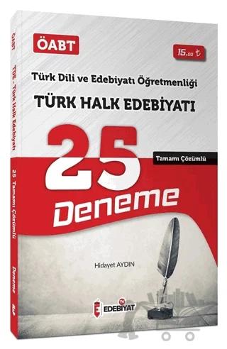 ÖABT Türk Dili Edebiyatı Türk Halk Edebiyatı 25 Deneme Çözümlü