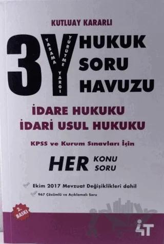 3Y Hukuk Soru Havuzu - İdare Hukuku İdari Usul Hukuku