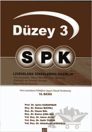 SPK Düzey 3 Lisanslama Sınavlarına Hazırlık