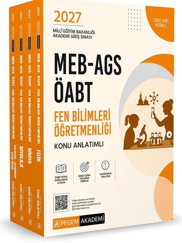 2027 MEB AGS ÖABT Fen Bilimleri Öğretmenliği Konu Anlatımlı Modüler Set (4 Kitap)