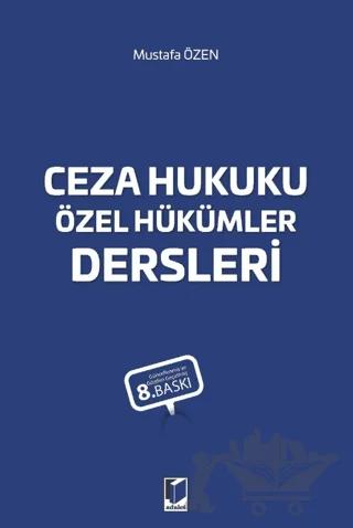 Ceza Hukuku Özel Hükümler Dersleri
