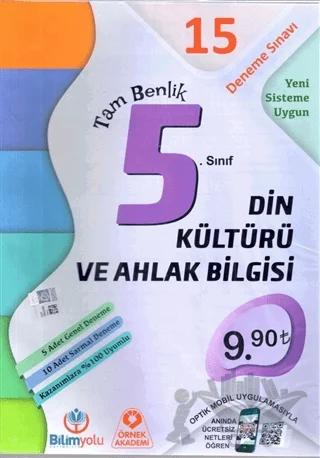 5. Sınıf Din Kültürü ve Ahlak Bilgisi Tam Benlik 15 Deneme Sınavı