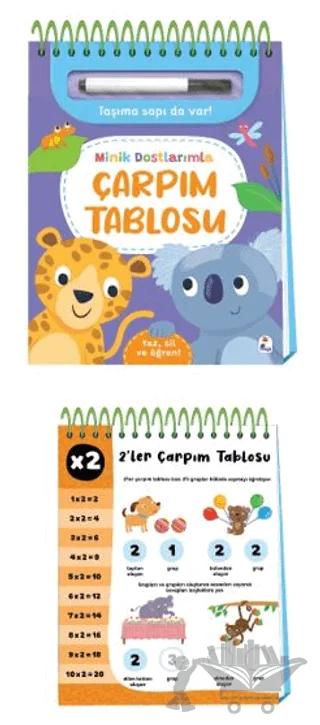 Minik Dostlarımla Çarpım Tablosu – Yaz, Sil ve Öğren