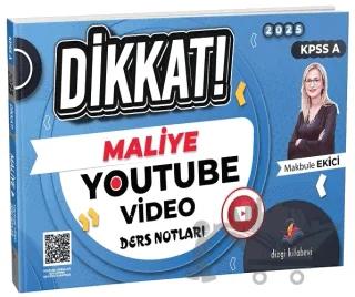 KPSS A Grubu Maliye DİKKAT YouTube Video Ders Notları