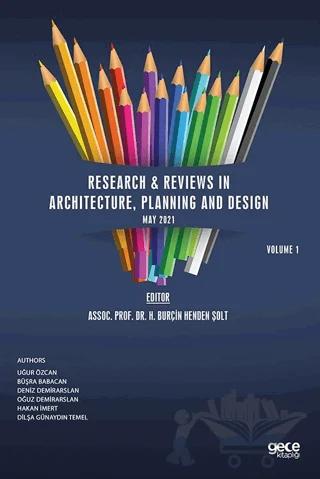 Research Reviews in Architecture, Planning and Design, May Volume 1