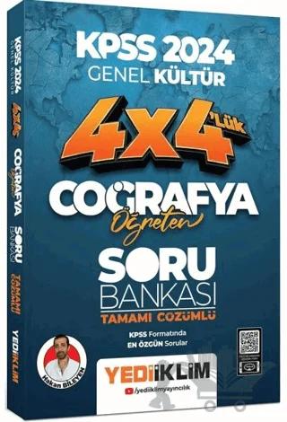 2024 KPSS Coğrafya Öğreten 4x4 Tamamı Çözümlü Soru Bankası