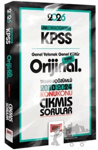 2026 KPSS Lise-Ortaöğretim GK-GY Orijinal 2010-2024 Konu Konu Çıkmış Sorular