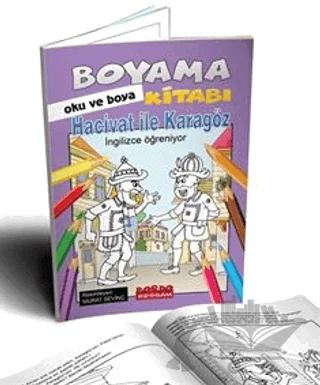 Hacivat İle Karagöz İngilizce Öğreniyor Oku ve Boya
