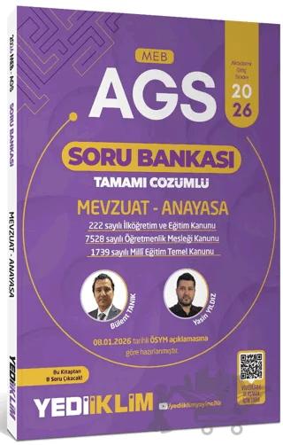 2026 MEB AGS Mevzuat ve Anayasa Tamamı Çözümlü Soru Bankası