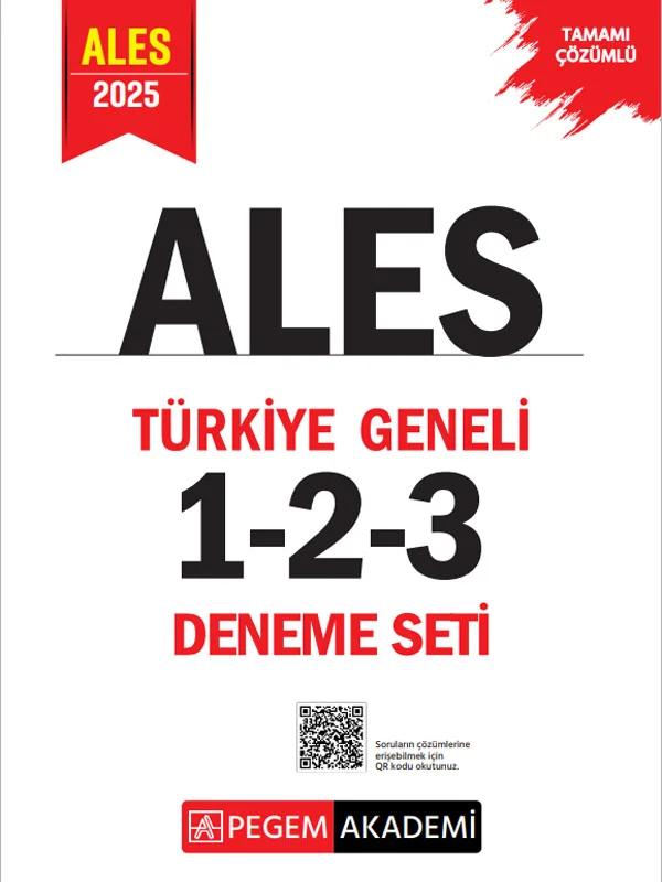 2025 ALES Tamamı Çözümlü Türkiye Geneli 1-2-3 (3'lü Deneme Seti)