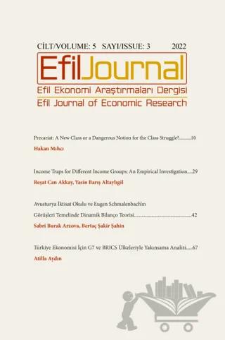 Efil Ekonomi Araştırmaları Dergisi Cilt: 5 Sayı: 3