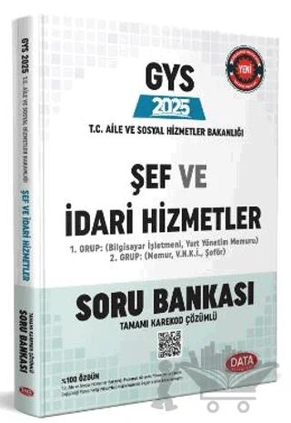 2025 T.C. Aile ve Sosyal Hizmetler Bakanlığı GYS Şef ve İdari Hizmetler Konu Anlatımlı – Kolektif – Data Yayınları kitap kapağı