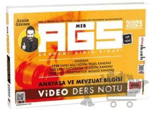 2025 MEB-AGS Anayasa ve Mevzuat Bilgisi Video Ders Notu