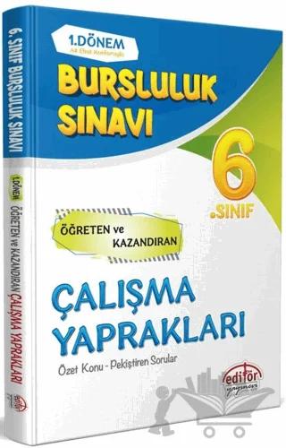 6. Sınıf 1. Dönem Bursluluk Sınavı Çalışma Yaprakları