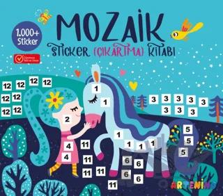 Mozaik Sticker Çıkartma Kitabı - Turkuaz