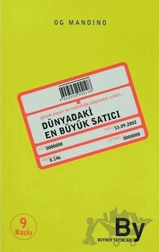 Dünyadaki En Büyük Satıcı – Og Mandino – Boyner Yayınları kitap kapağı