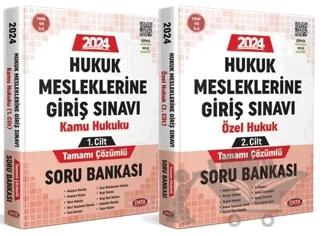 Hukuk Meslekleri Giriş Sınavına Hazırlık Tamamı Çözümlü Soru Bankası 1-2