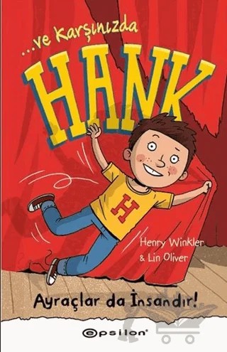 Ve Karşınızda Hank - Ayraçlar da İnsandır! – Henry Winkler, Lin Oliver – Epsilon Yayınevi kitap kapağı