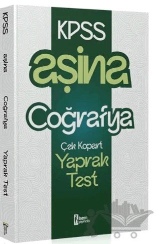 2025 KPSS Aşina Coğrafya Çek Kopart Yaprak Test – Kolektif – İSEM Yayıncılık kitap kapağı