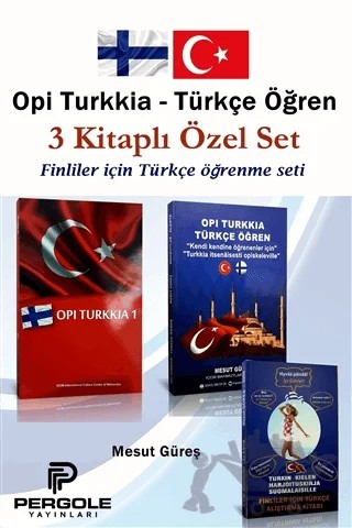 Opi Turkkia Türkçe Öğren 3 Kitaplı Özel Set – Mesut Güreş – Pergole Yayınları kitap kapağı