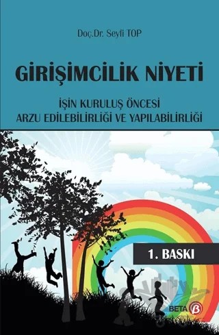 Girişimcilik Niyeti – Seyfi Top – Beta Yayınevi kitap kapağı