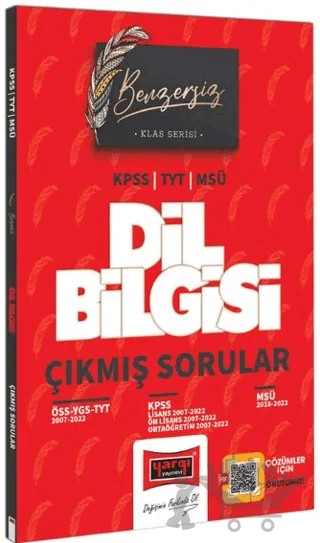 Benzersiz Dil Bilgisi Çıkmış Sorular KPSS - TYT - MSU (2007-2022) – Kolektif – Yargı Yayınevi kitap kapağı
