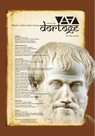 Dörtöğe Felsefe ve Bilim Tarihi Yazıları Hakemli Dergi Yıl:5 Sayı:10 – . – Atlas Kitabevi Tıp Kitapları kitap kapağı