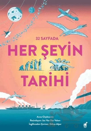 32 Sayfada Her Şeyin Tarihi – Anna Claybourne – Dinozor Çocuk kitap kapağı
