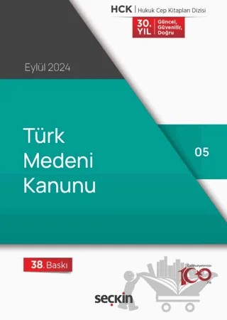 Türk Medeni Kanunu (Cep Kitabı) – Kollektif – Seçkin Yayıncılık kitap kapağı