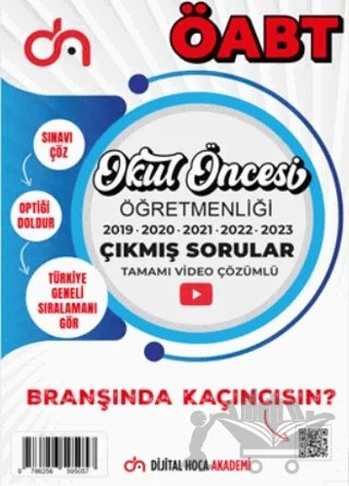 ÖABT Okul Öncesi Öğretmenliği Son Beş Yıl Çıkmış Sorular Tamamı Video Çözümlü – Kolektif – Dijital Hoca kitap kapağı