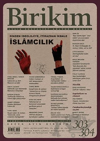 Birikim Aylık Sosyalist Kültür Dergisi Sayı: 303 - 304 – Birikim Yayınları kitap kapağı