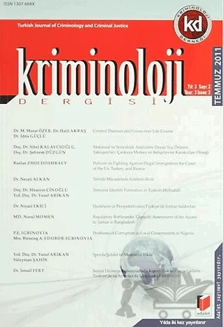 Kriminoloji Dergisi - Temmuz 2011 Yıl: 3 Sayı: 2 – Adalet Yayınevi kitap kapağı