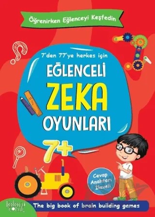 Eğlenceli Zeka Oyunları - Kırmızı Kitap – Kolektif – Koloni Çocuk kitap kapağı