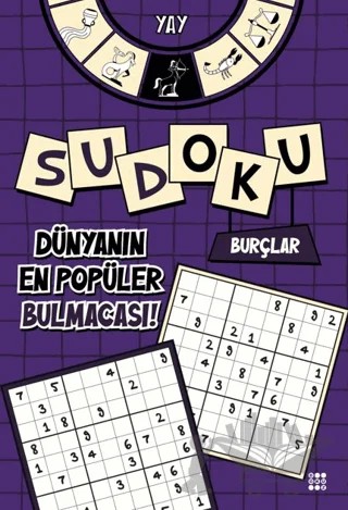 Burçlar Sudoku – Yay (Kalem Hediyeli) – Kolektif – Dokuz Yayınları kitap kapağı