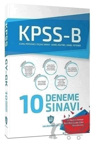 KPSS B 10 Deneme Sınavı – Kolektif – Sorubankası Net Yayınları kitap kapağı