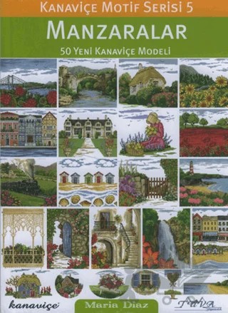 Kanaviçe Motif Serisi 5 - Manzaralar – Maria Diaz – Tuva Yayıncılık kitap kapağı