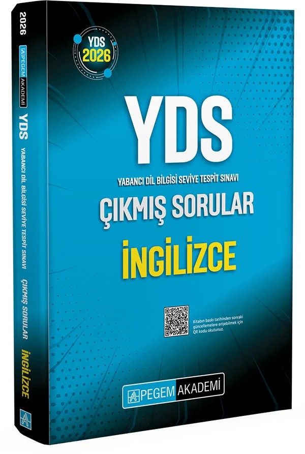 2026 YDS İngilizce Çıkmış Sorular – Pegem Akademi Yayıncılık kitap kapağı