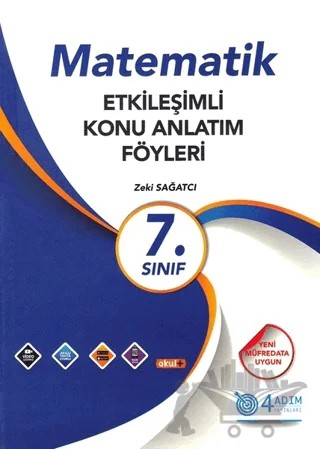 7. Sınıf Matematik Etkileşimli Konu Anlatım Föyleri – Zeki Sağatçi – 4 Adım Yayınları kitap kapağı