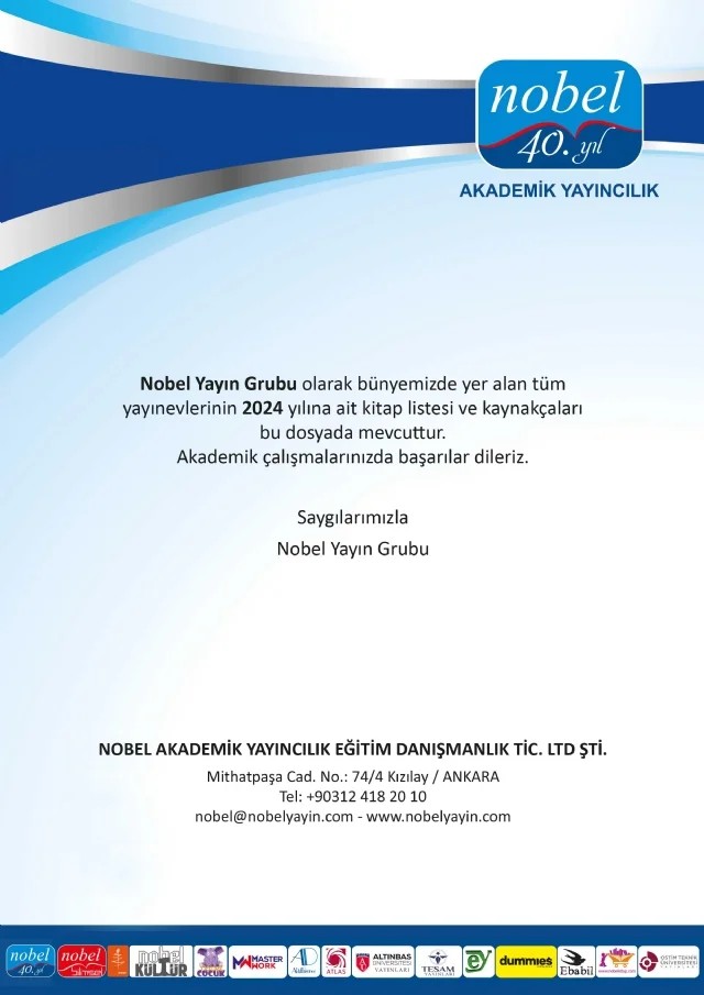 2024 - NOBEL YAYIN GRUBU - AKADEMİK KAYNAKÇA – Komisyon – Hegem Yayınları kitap kapağı