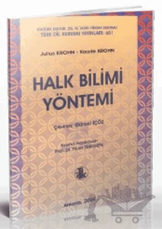Halk Bilimi Yöntemi – Julius Krohn, Kaarle Krohn – Türk Dil Kurumu Yayınları kitap kapağı